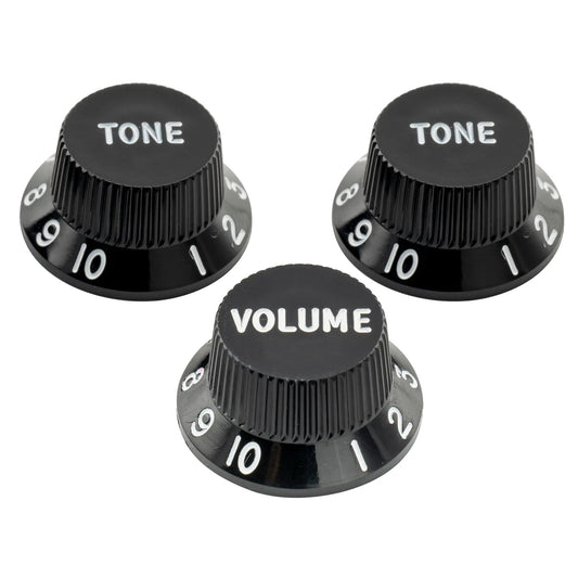 Musiclily Ultra Universal Fitting Strat Tone Volume Control Knobs for Fender Strat ST Style Electric Guitar, Set of 2T1V