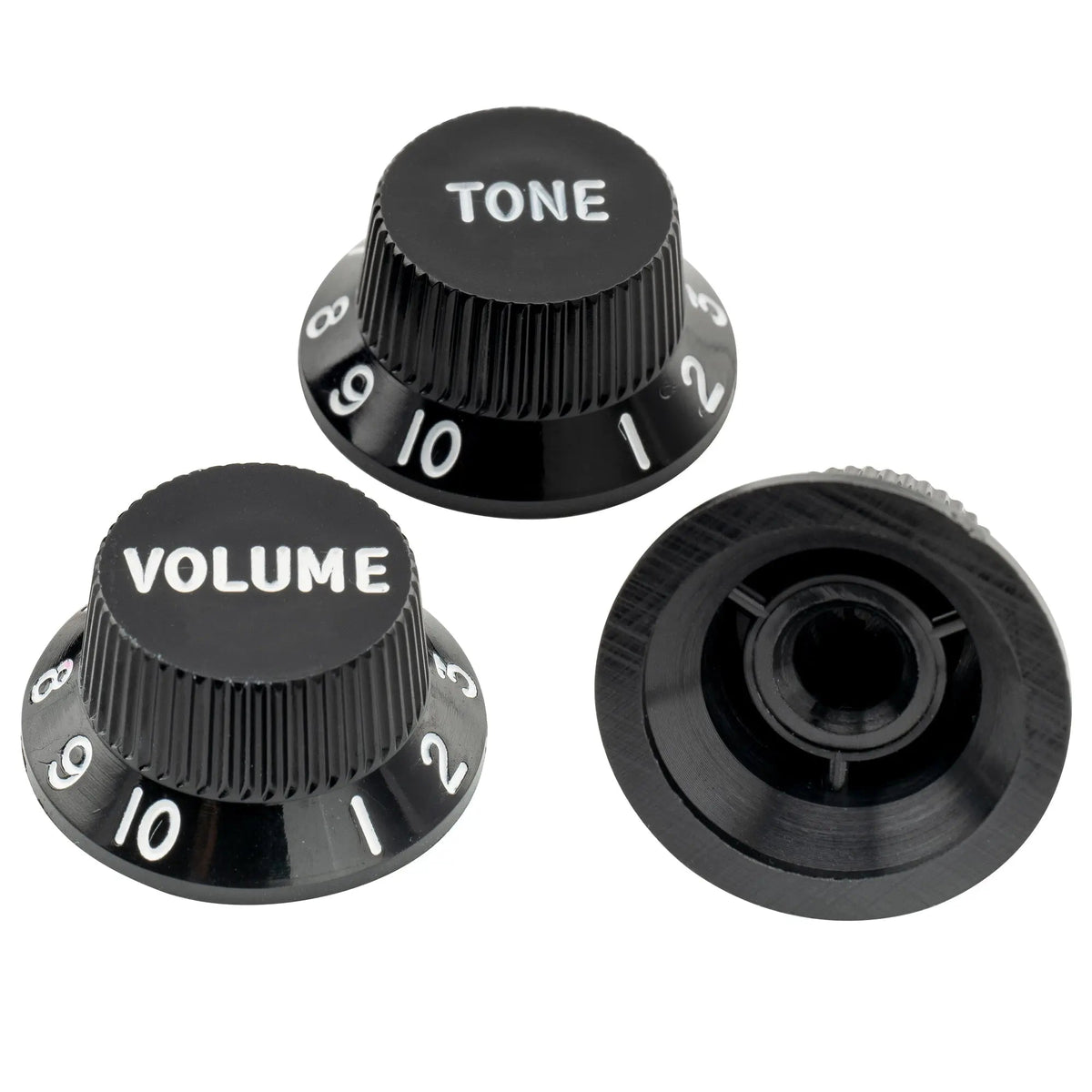 Musiclily Ultra Universal Fitting Strat Tone Volume Control Knobs for Fender Strat ST Style Electric Guitar, Set of 2T1V
