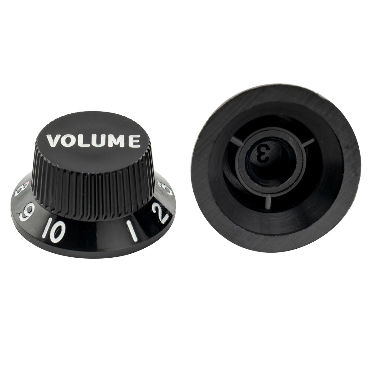 Musiclily Ultra Universal Fitting Strat Tone Volume Control Knobs for Fender Strat ST Style Electric Guitar, Set of 2T1V