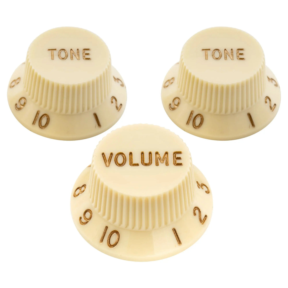 Musiclily Ultra Universal Fitting Strat Tone Volume Control Knobs for Fender Strat ST Style Electric Guitar, Set of 2T1V