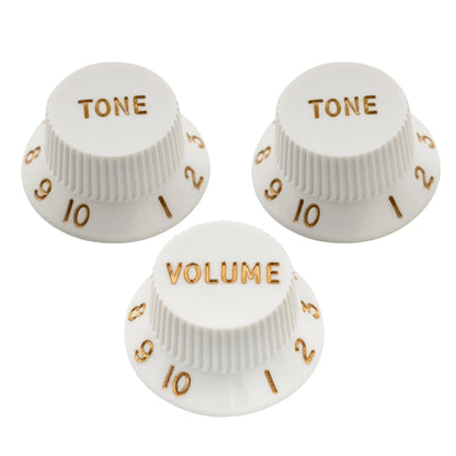 Musiclily Ultra Universal Fitting Strat Tone Volume Control Knobs for Fender Strat ST Style Electric Guitar, Set of 2T1V