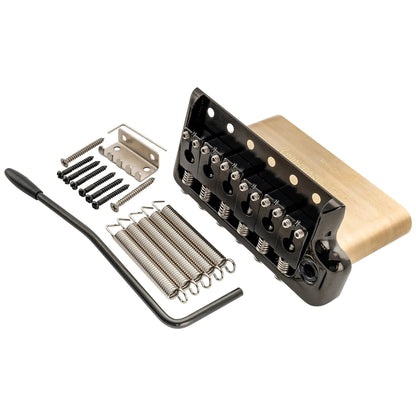 Musiclily Ultra BV005 52.5mm(2-1/16 inch) Full Solid Brass 6-Screw Knife Edge Tremolo Bridge for Strat Style Electric Guitar