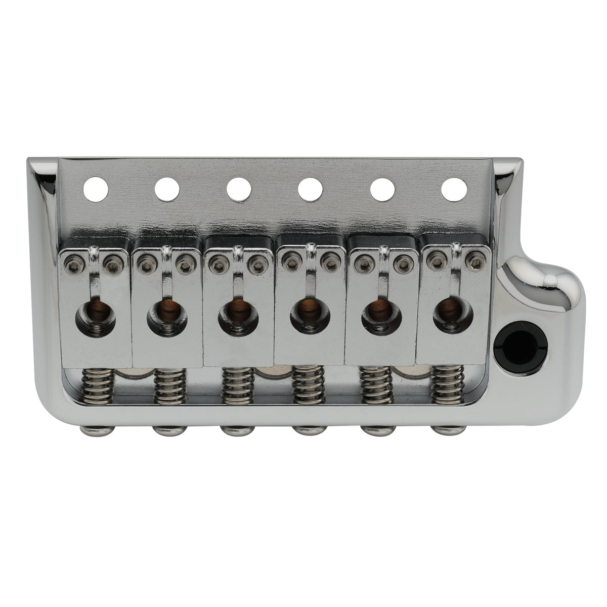 Musiclily Ultra BV005 52.5mm(2-1/16 inch) Full Solid Brass 6-Screw Knife Edge Tremolo Bridge for Strat Style Electric Guitar