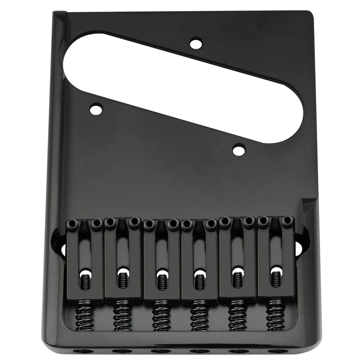Musiclily Ultra BT004 54mm (2-1/8 inch) String Spacing Full Solid Brass Heavy Duty Asymmetric String-through-body Tele Style Electric Guitar Bridge