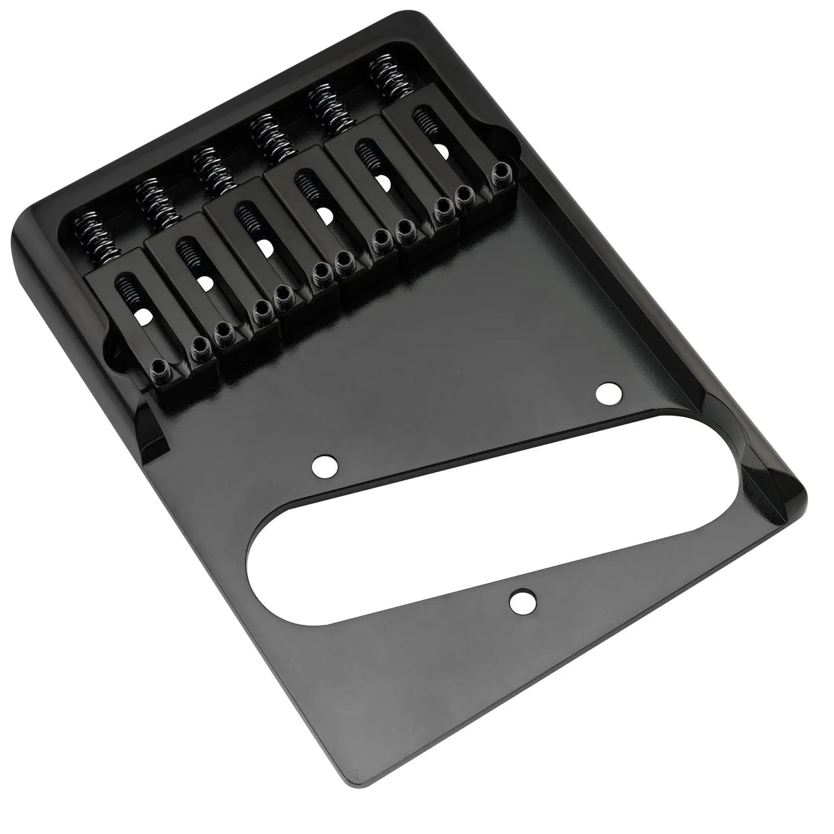 Musiclily Ultra BT004 54mm (2-1/8 inch) String Spacing Full Solid Brass Heavy Duty Asymmetric String-through-body Tele Style Electric Guitar Bridge