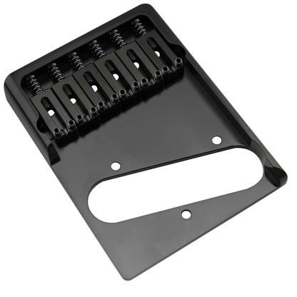 Musiclily Ultra BT004 54mm (2-1/8 inch) String Spacing Full Solid Brass Heavy Duty Asymmetric String-through-body Tele Style Electric Guitar Bridge