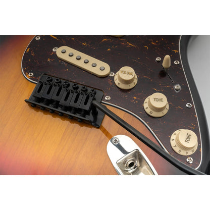 Musiclily Pro BV015 52.5mm 6-Screw Modern Style Saddles Guitar Tremolo Bridge with 36mm Solid Brass Block for Squier Strat Style Electric Guitar
