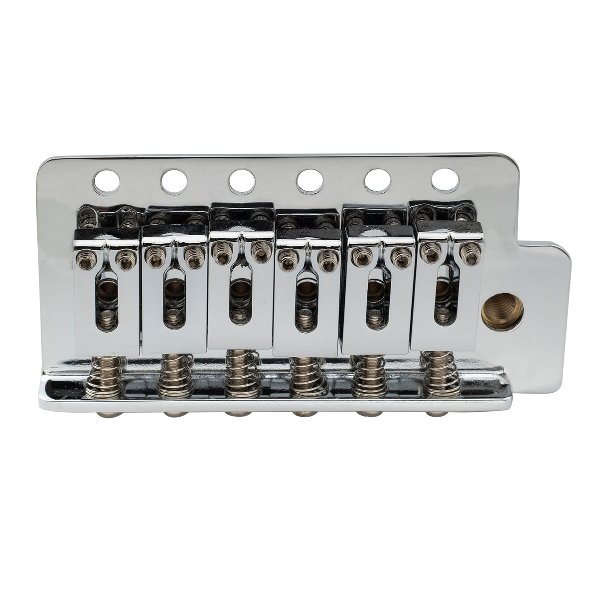Musiclily Pro BV015 52.5mm 6-Screw Modern Style Saddles Guitar Tremolo Bridge with 36mm Solid Brass Block for Squier Strat Style Electric Guitar