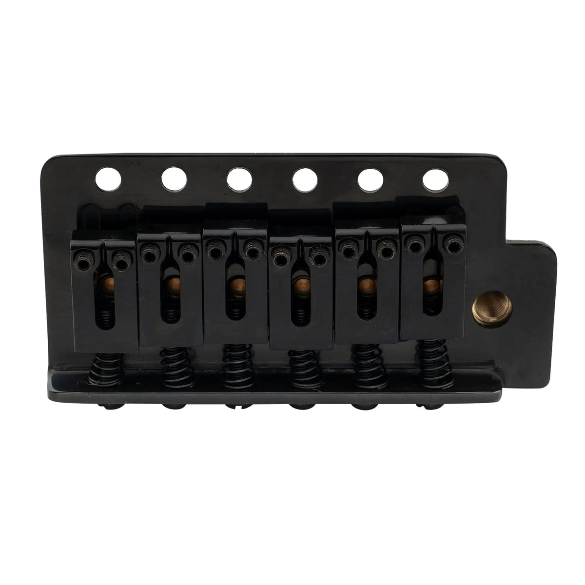 Musiclily Pro BV016 52.5mm 6-Screw Modern Style Saddles Guitar Tremolo Bridge with 40mm Solid Brass Block for Squier Strat Style Electric Guitar