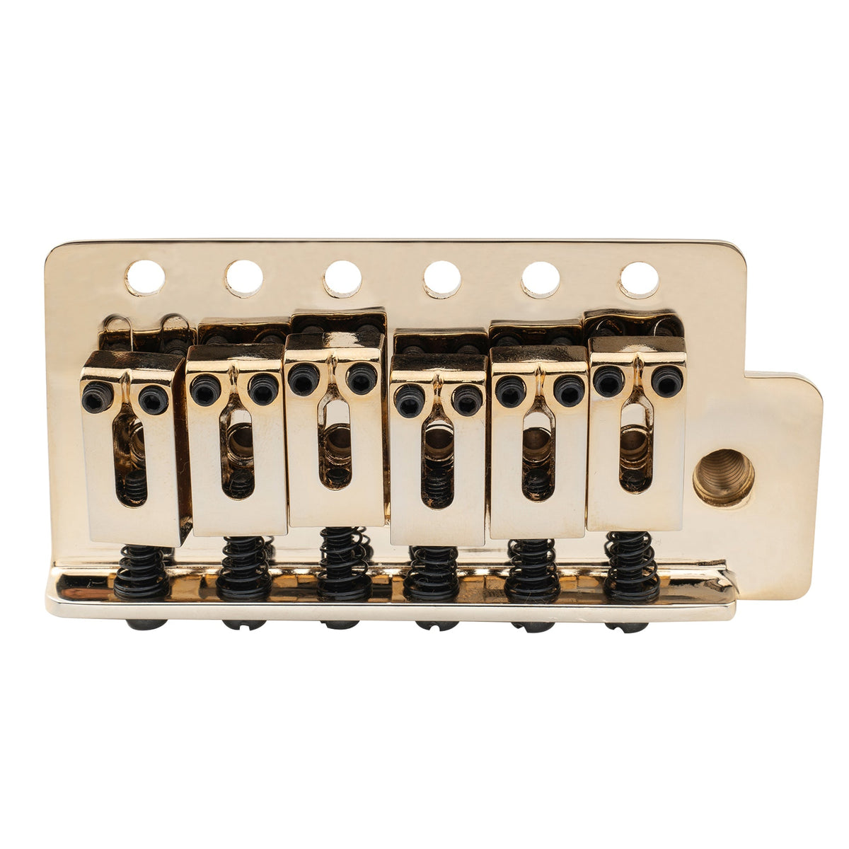 Musiclily Pro BV016 52.5mm 6-Screw Modern Style Saddles Guitar Tremolo Bridge with 40mm Solid Brass Block for Squier Strat Style Electric Guitar