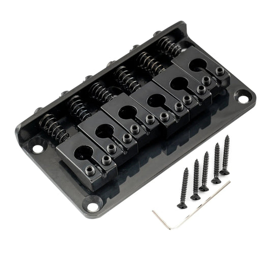 Musiclily Pro BF003 52.5mm(2-1/16 inch) String Spacing Hardtail Fixed Bridge Non-Tremolo Bridge for Strat Tele Style Electric Guitar