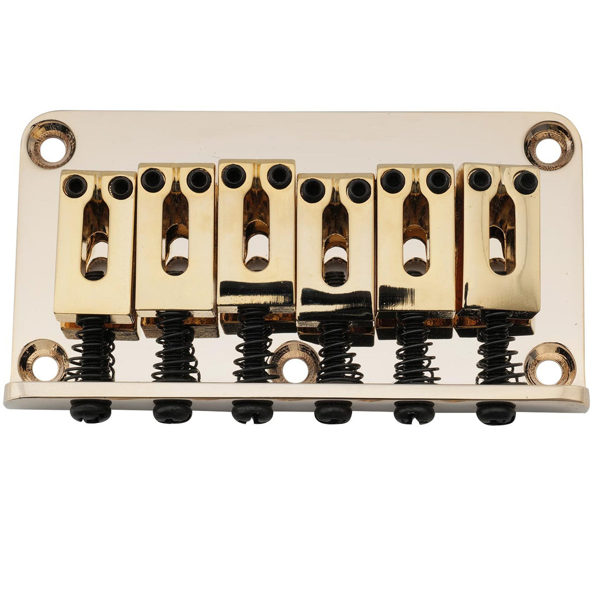 Musiclily Pro BF004 52.5mm(2-1/16 inch) Modern Hardtail Fixed Bridge for Strat Tele Style Electric Guitar
