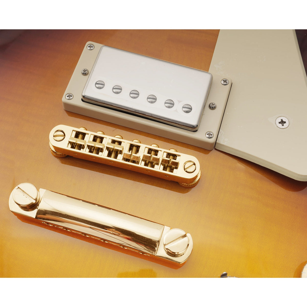 Musiclily Pro BM002 52mm String Spacing Tune-o-matic Bridge Wide Body LP Bridge for Epiphone LP SG Style Electric Guitar