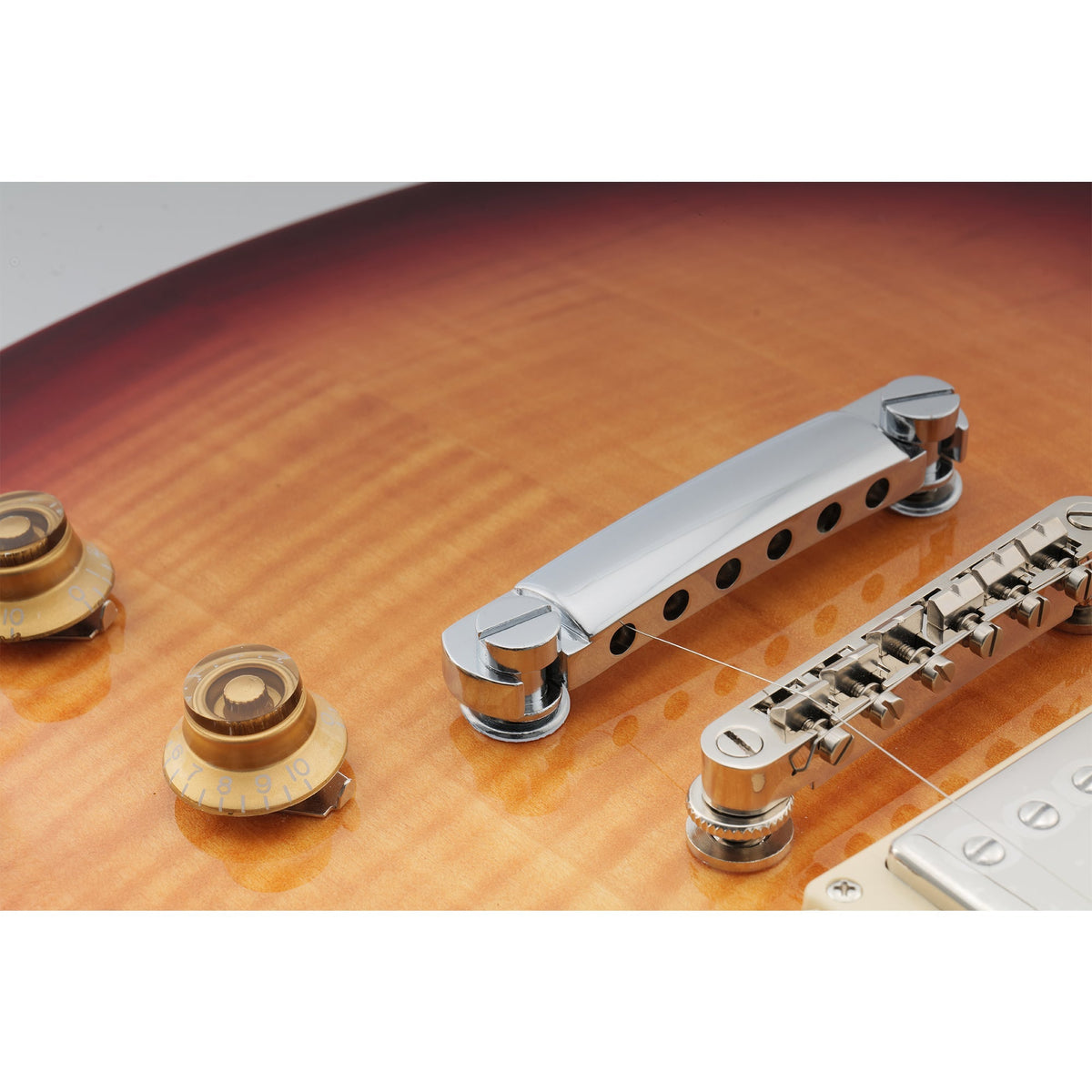 Musiclily Pro 52.5mm String Spacing 6-string Stop Tailpiece for Epiphone LP SG Style Guitar