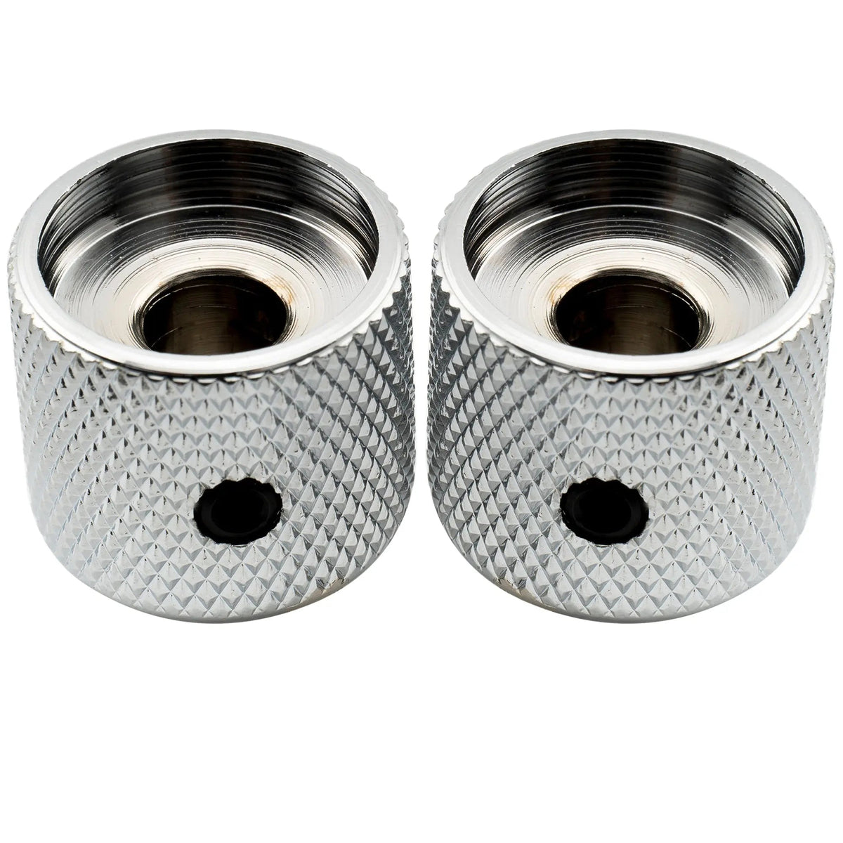 Musiclily Pro 1/4 Inch Steel Dome Mother-of-Pearl Top Universal Fitting Potentiometer Control Knob with Set Screw for Electric Guitar Bass, Set of 2