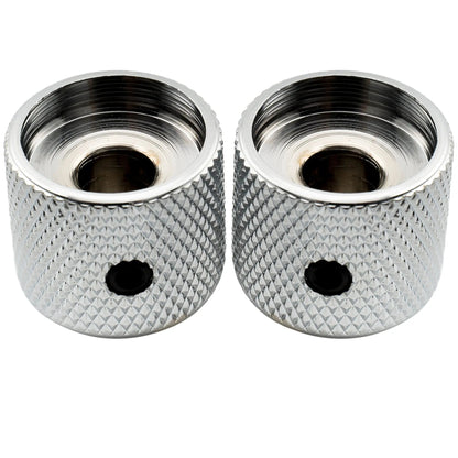 Musiclily Pro 1/4 Inch Steel Dome Mother-of-Pearl Top Universal Fitting Potentiometer Control Knob with Set Screw for Electric Guitar Bass, Set of 2