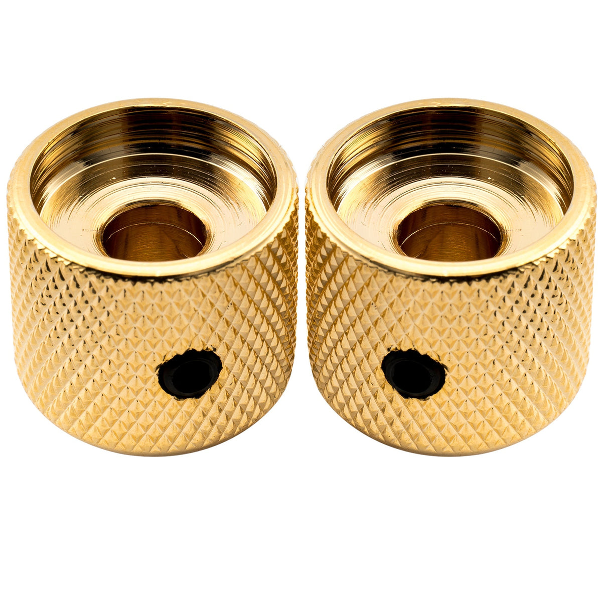 Musiclily Pro 1/4 Inch Steel Dome Mother-of-Pearl Top Universal Fitting Potentiometer Control Knob with Set Screw for Electric Guitar Bass, Set of 2