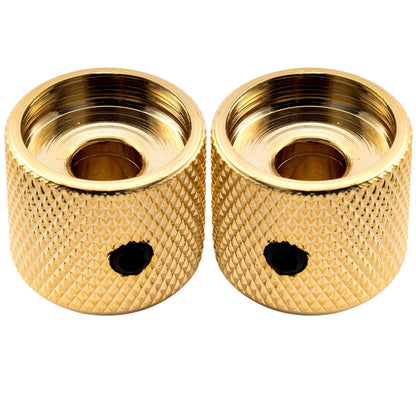 Musiclily Pro 1/4 Inch Steel Dome Mother-of-Pearl Top Universal Fitting Potentiometer Control Knob with Set Screw for Electric Guitar Bass, Set of 2