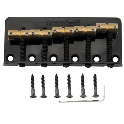Wilkinson WBBC5 18mm Brass Saddles Steel Plate 5-String Bass Bridge