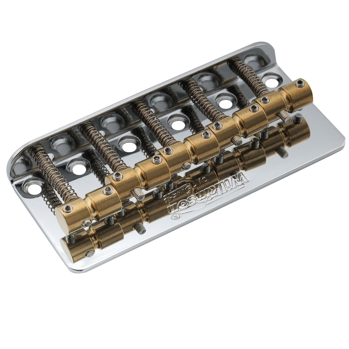 Wilkinson WBBC5 18mm Brass Saddles Steel Plate 5-String Bass Bridge