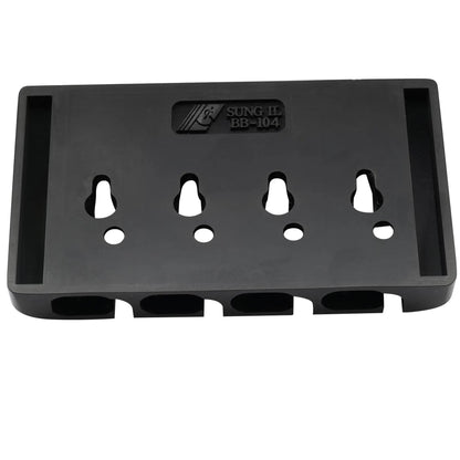 Musiclily Pro BB004 19mm String Spacing Pre-Radiused Hard Zinc 4-String Bass Bridge