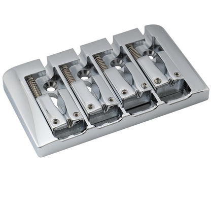 Musiclily Pro BB004 19mm String Spacing Pre-Radiused Hard Zinc 4-String Bass Bridge