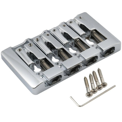 Musiclily Pro BB004 19mm String Spacing Pre-Radiused Hard Zinc 4-String Bass Bridge