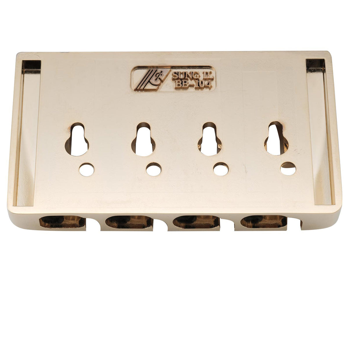 Musiclily Pro BB004 19mm String Spacing Pre-Radiused Hard Zinc 4-String Bass Bridge
