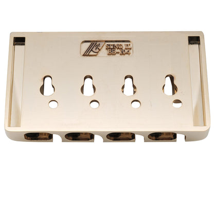 Musiclily Pro BB004 19mm String Spacing Pre-Radiused Hard Zinc 4-String Bass Bridge