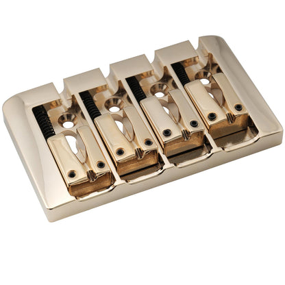 Musiclily Pro BB004 19mm String Spacing Pre-Radiused Hard Zinc 4-String Bass Bridge
