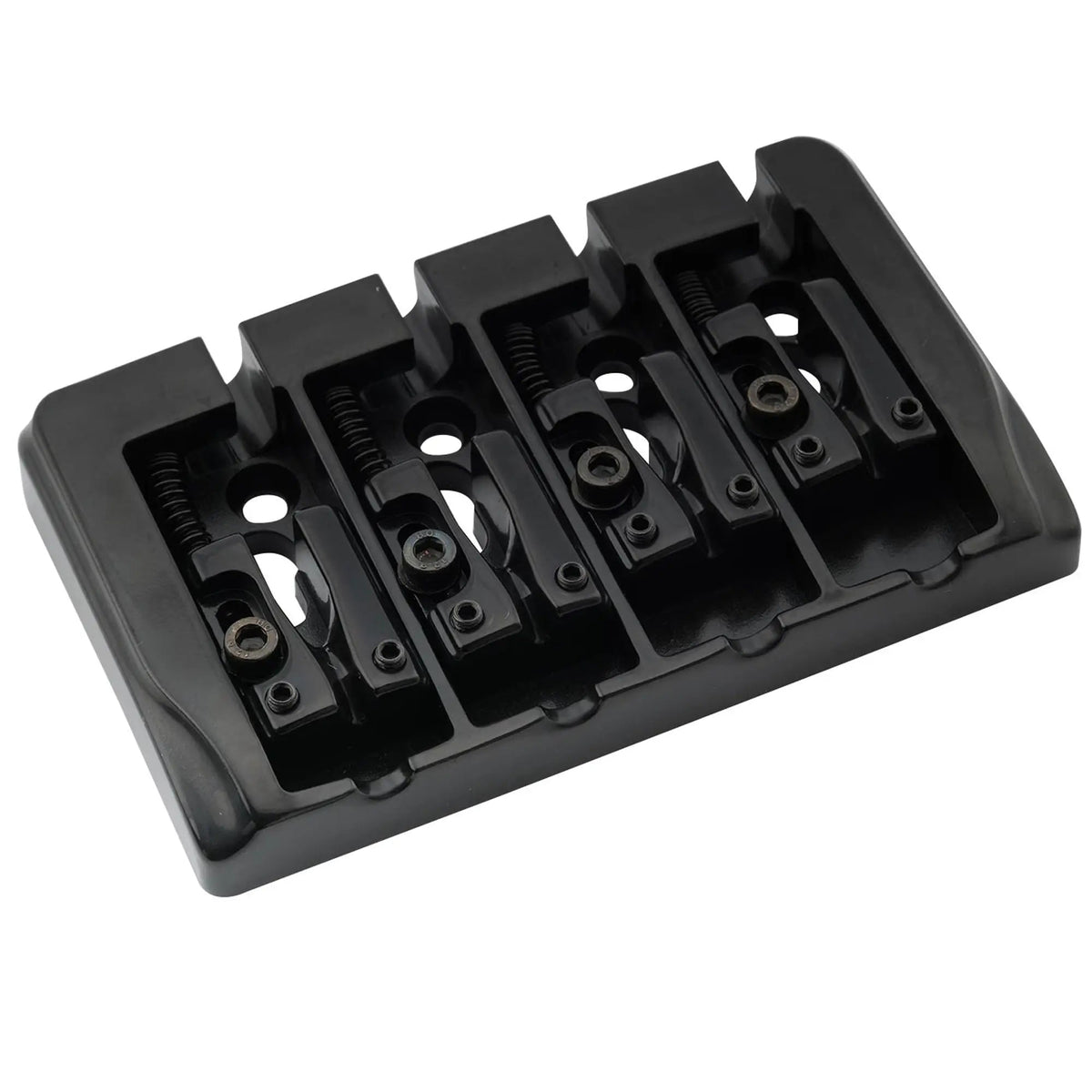 Musiclily Pro BB005 19mm String Spacing Locking Saddles Hard Zinc 4-String Bass Bridge