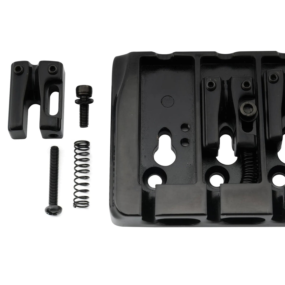 Musiclily Pro BB005 19mm String Spacing Locking Saddles Hard Zinc 4-String Bass Bridge