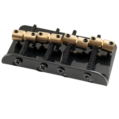 Musiclily Pro BB009 19mm String Spacing Classic Standard Top-loading 4-String Bass Bridge with Brass Saddle Steel Plate