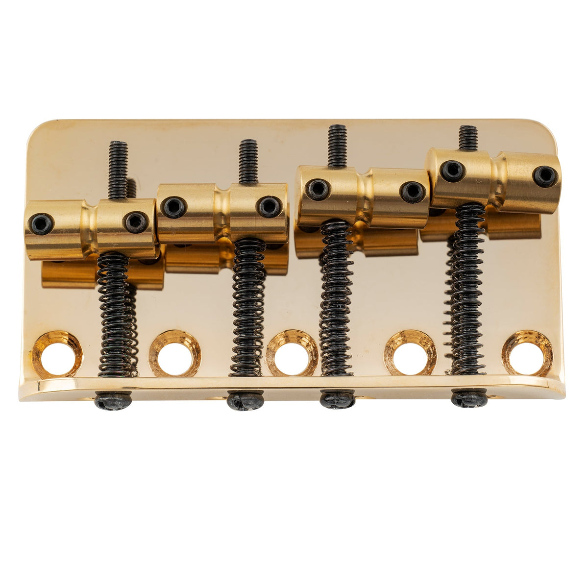 Musiclily Pro BB009 19mm String Spacing Classic Standard Top-loading 4-String Bass Bridge with Brass Saddle Steel Plate