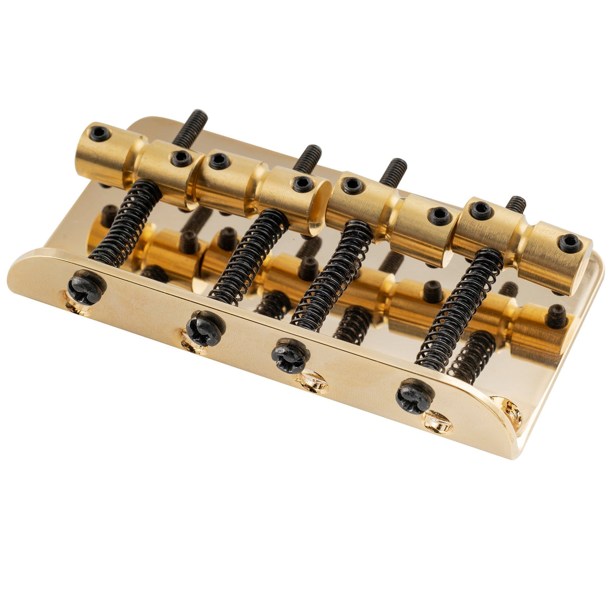 Musiclily Pro BB009 19mm String Spacing Classic Standard Top-loading 4-String Bass Bridge with Brass Saddle Steel Plate