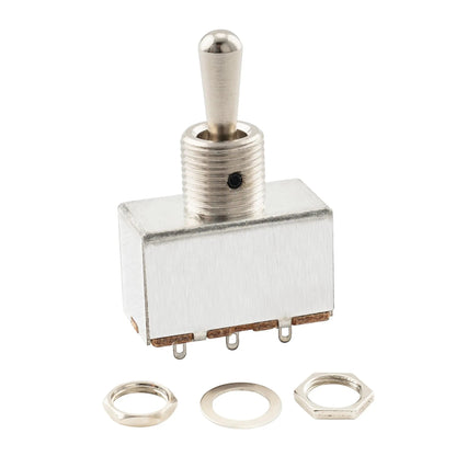 Musiclily Pro 3-Way Box Style Pickup Selector Toggle Switch for Electric Guitar, Full Metal
