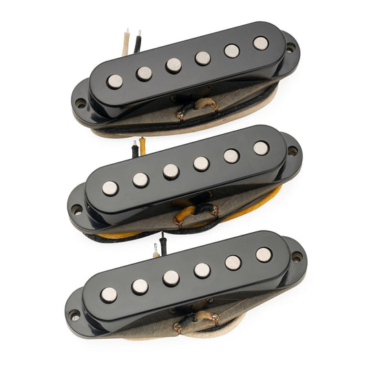 The Revival Pickups RPS6 Jimi Hendrix Vintage Style Alnico 5 Single Coil Neck Middle Bridge Pickups Set for Strat Style Electric Guitar