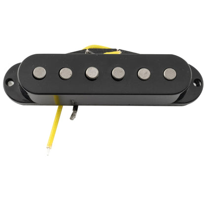 Artec SSA-12R Vintage Style Staggered Alnico 5 Reverse Wound Single Coil Middle Pickup 6.5K for Strat Style Electric Guitar