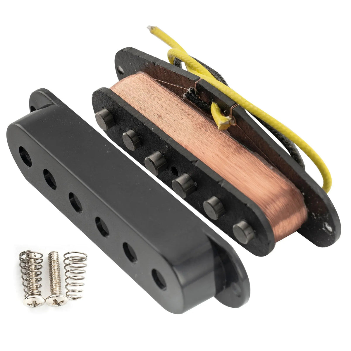 Artec SSA-12R Vintage Style Staggered Alnico 5 Reverse Wound Single Coil Middle Pickup 6.5K for Strat Style Electric Guitar