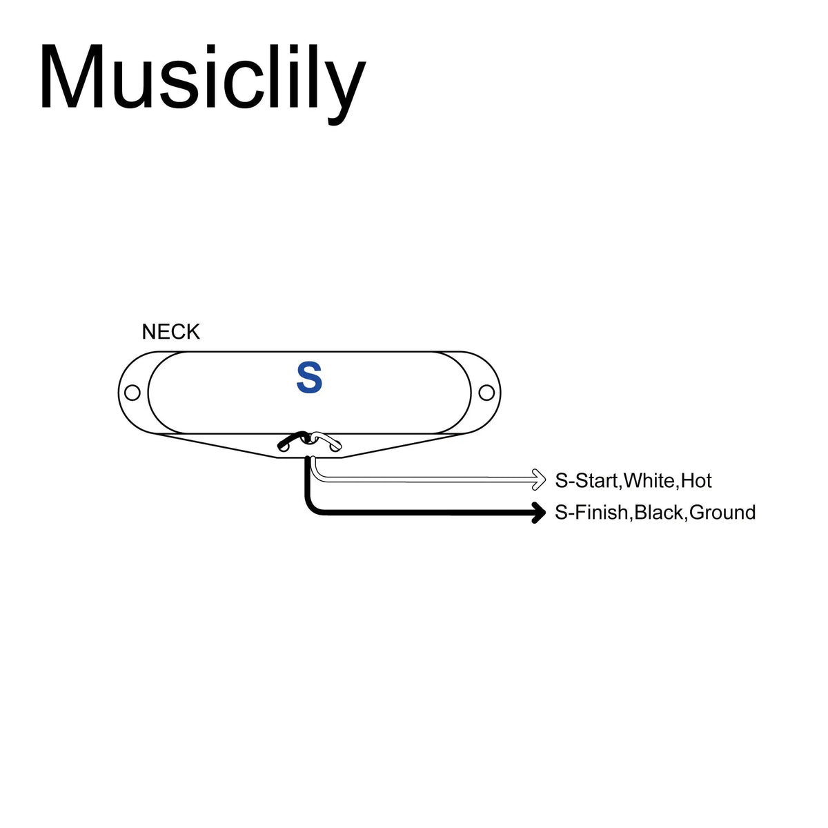 Artec TFA40 Alnico 5 Standard Neck Pickup 5.1K for Tele Style Electric Guitar