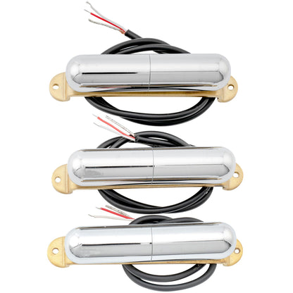 Artec LSA70 Alnico 5 Lipstick Style Single Coil Neck Middle Bridge Pickups Set for Strat Style Electric Guitar