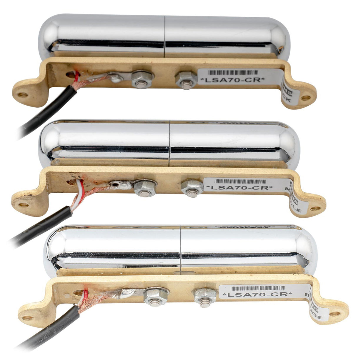 Artec LSA70 Alnico 5 Lipstick Style Single Coil Neck Middle Bridge Pickups Set for Strat Style Electric Guitar