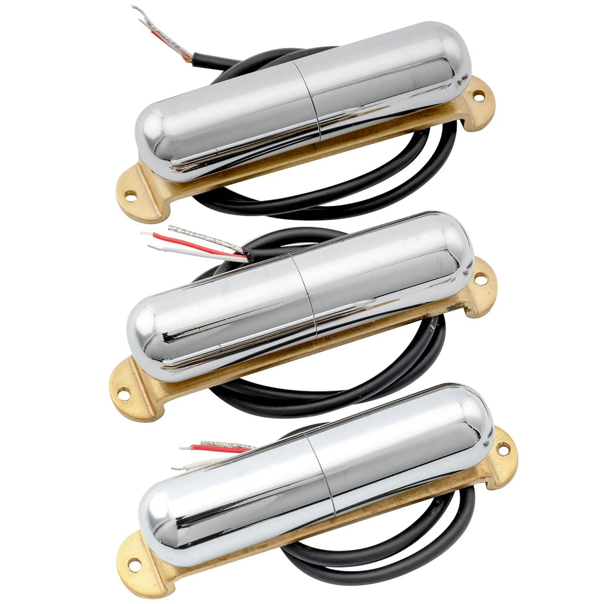 Artec LSA70 Alnico 5 Lipstick Style Single Coil Neck Middle Bridge Pickups Set for Strat Style Electric Guitar
