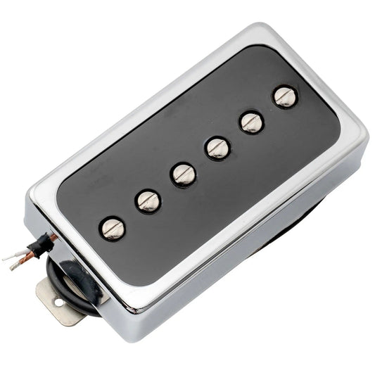 Artec SHA66 Alnico 5 Splendor P90 Style Humbucker Sized Single Coil Neck Pickup 8K for LP Style Electric Guitar/Black