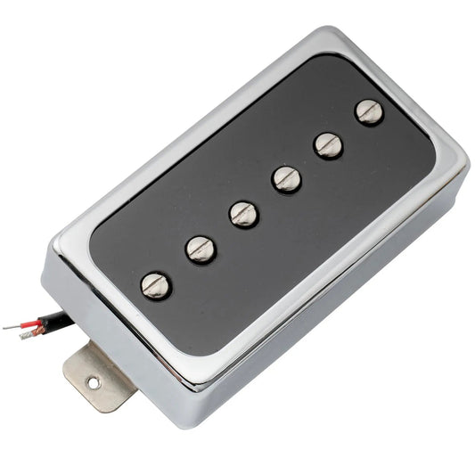 Artec SHA66 Alnico 5 Splendor P90 Style Humbucker Sized Single Coil Bridge Pickup 8.8K for LP Style Electric Guitar/Black