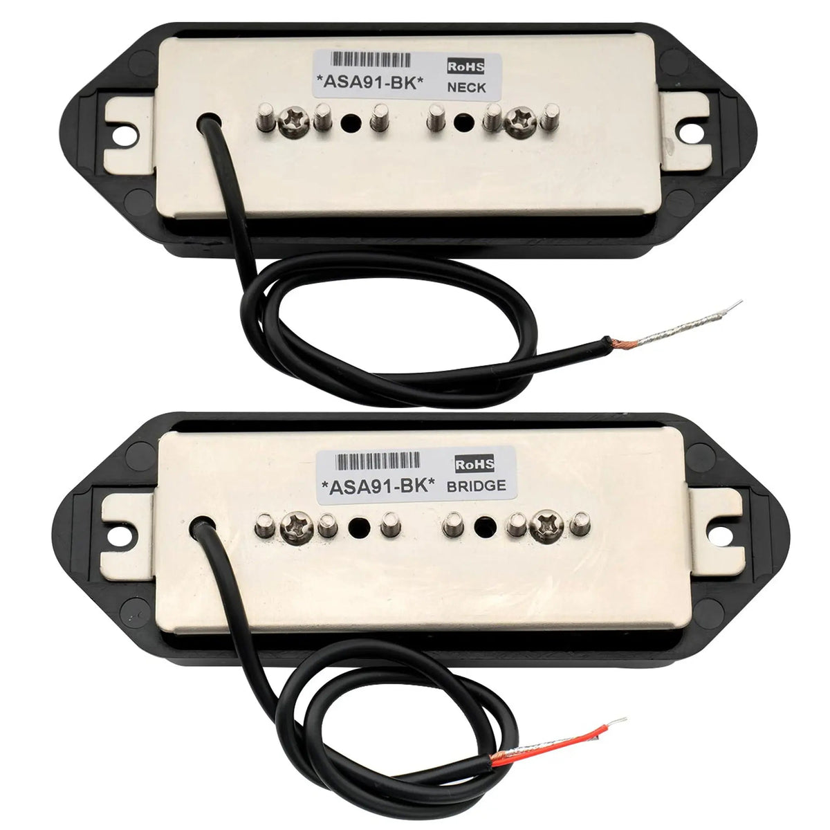 Artec ASA91 Alnico 5 Dog Ear P90 Single Coil Pickup Electric Guitar Neck Bridge Pickups Set 7.5K