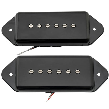 Artec ASA91 Alnico 5 Dog Ear P90 Single Coil Pickup Electric Guitar Neck Bridge Pickups Set 7.5K