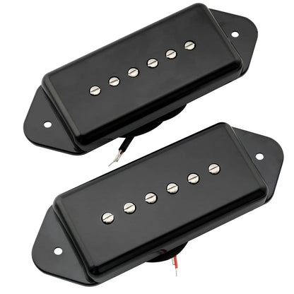 Artec ASA91 Alnico 5 Dog Ear P90 Single Coil Pickup Electric Guitar Neck Bridge Pickups Set 7.5K
