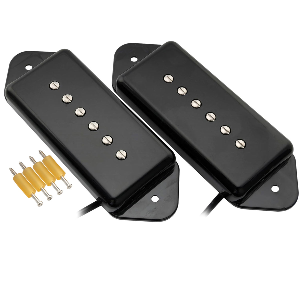 Artec ASA91 Alnico 5 Dog Ear P90 Single Coil Pickup Electric Guitar Neck Bridge Pickups Set 7.5K