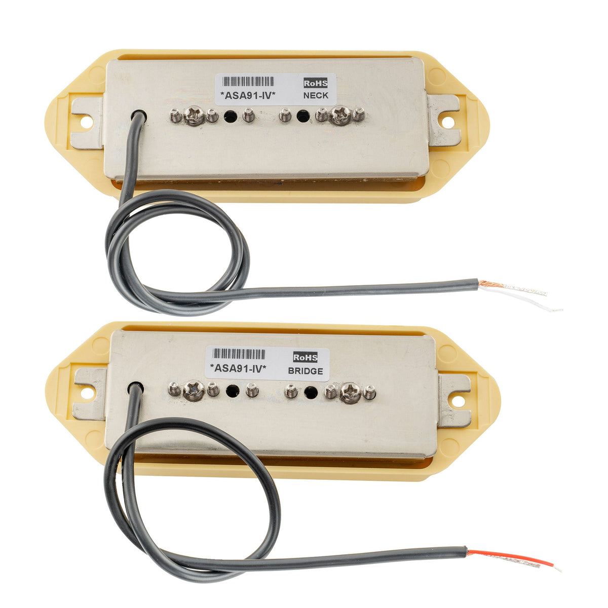 Artec ASA91 Alnico 5 Dog Ear P90 Single Coil Pickup Electric Guitar Neck Bridge Pickups Set 7.5K